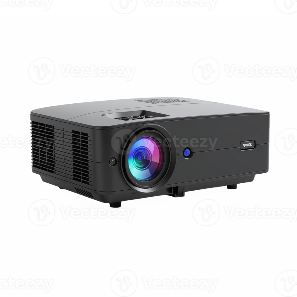 High Resolution Digital Projector with Transparent Background and Modern Design png