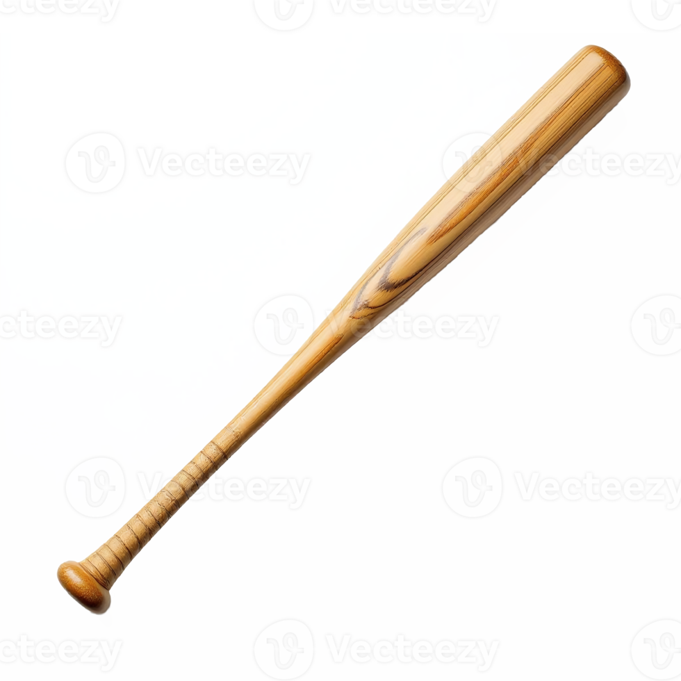 Baseball Bat with Transparent Background for Sports and Game Illustration png