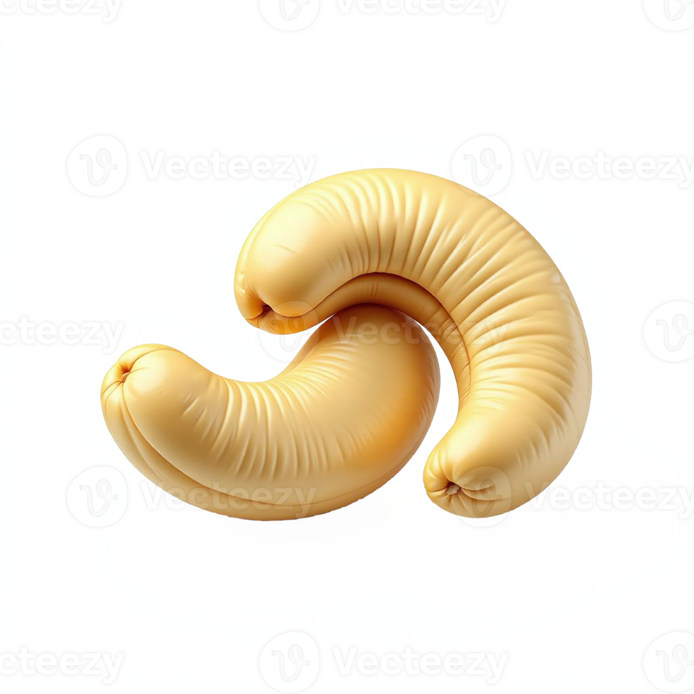 Detailed illustration of a cream-colored tapioca snack on a transparent background png
