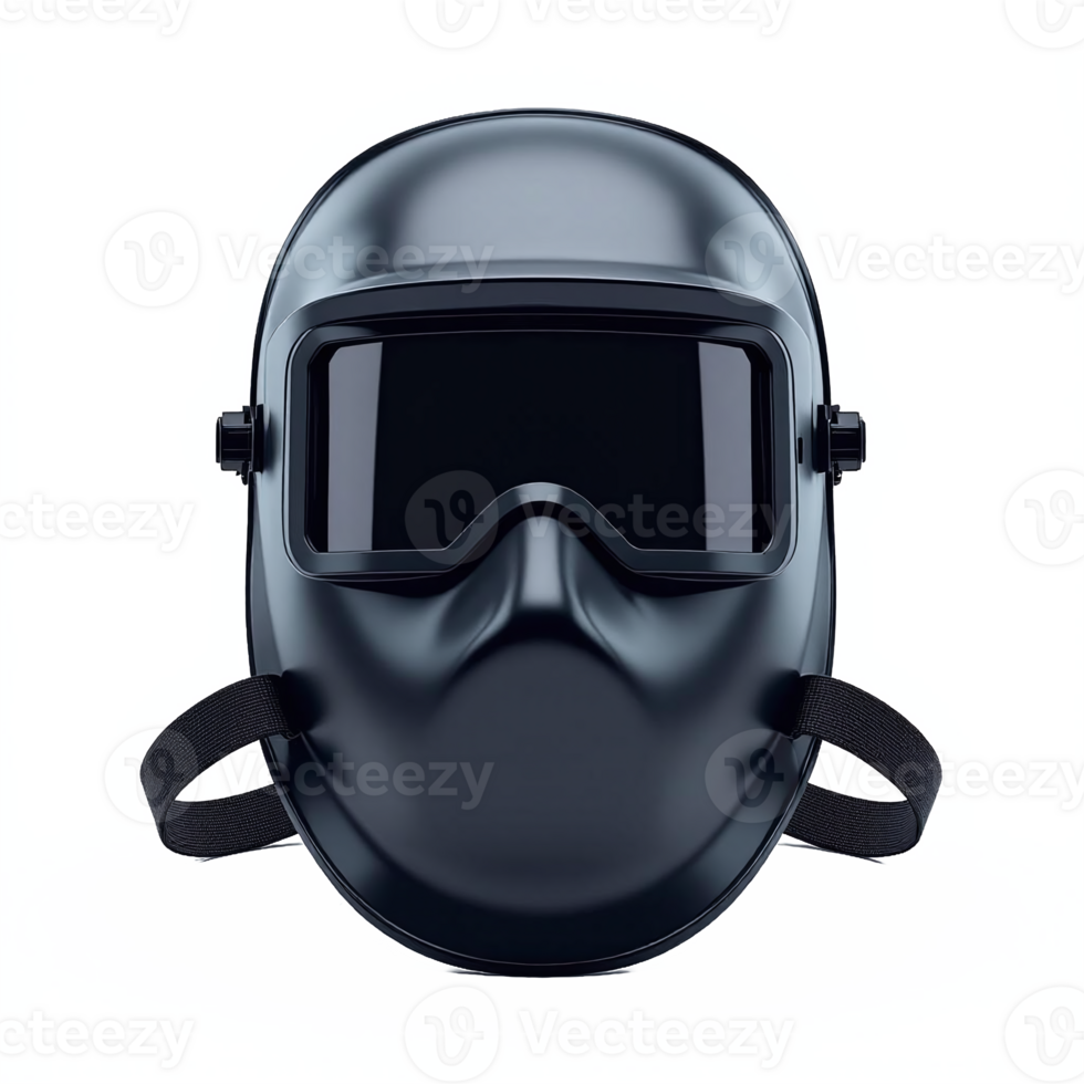 Full Face Motorcycle Helmet with Tinted Visor and Adjustable Straps on Transparent Background png