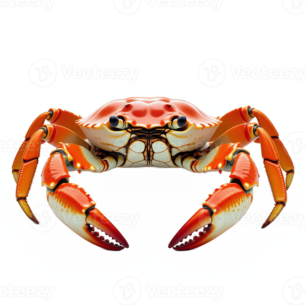High-Detail Illustration of a Claw Crab with Transparent Background png