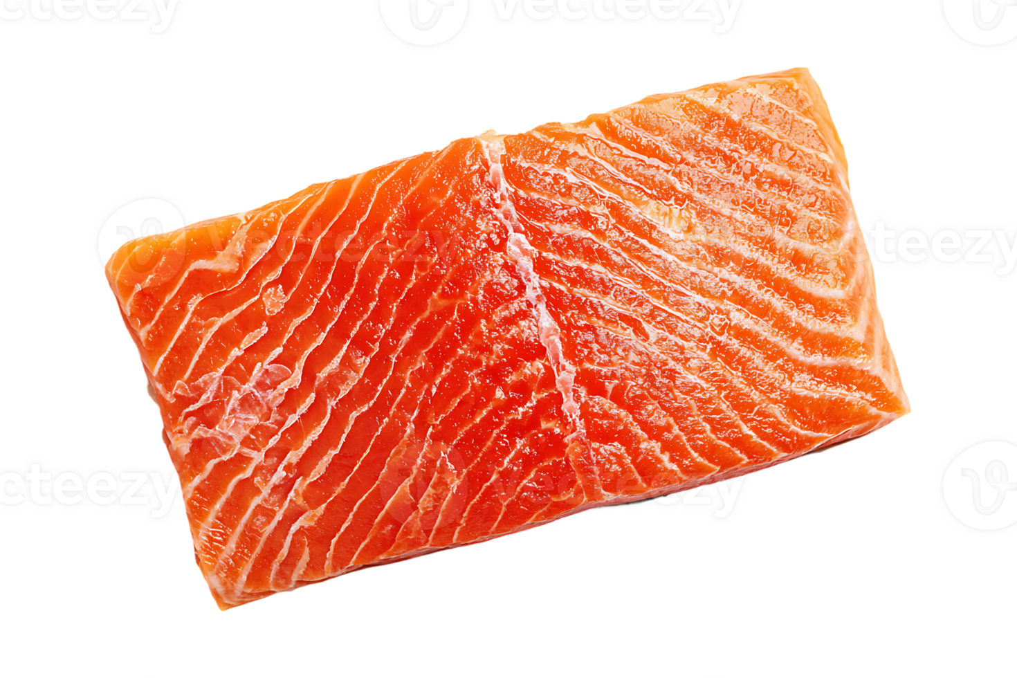 Fresh Raw Salmon Fillet Isolated On Transparent Background Isolated Food Image png