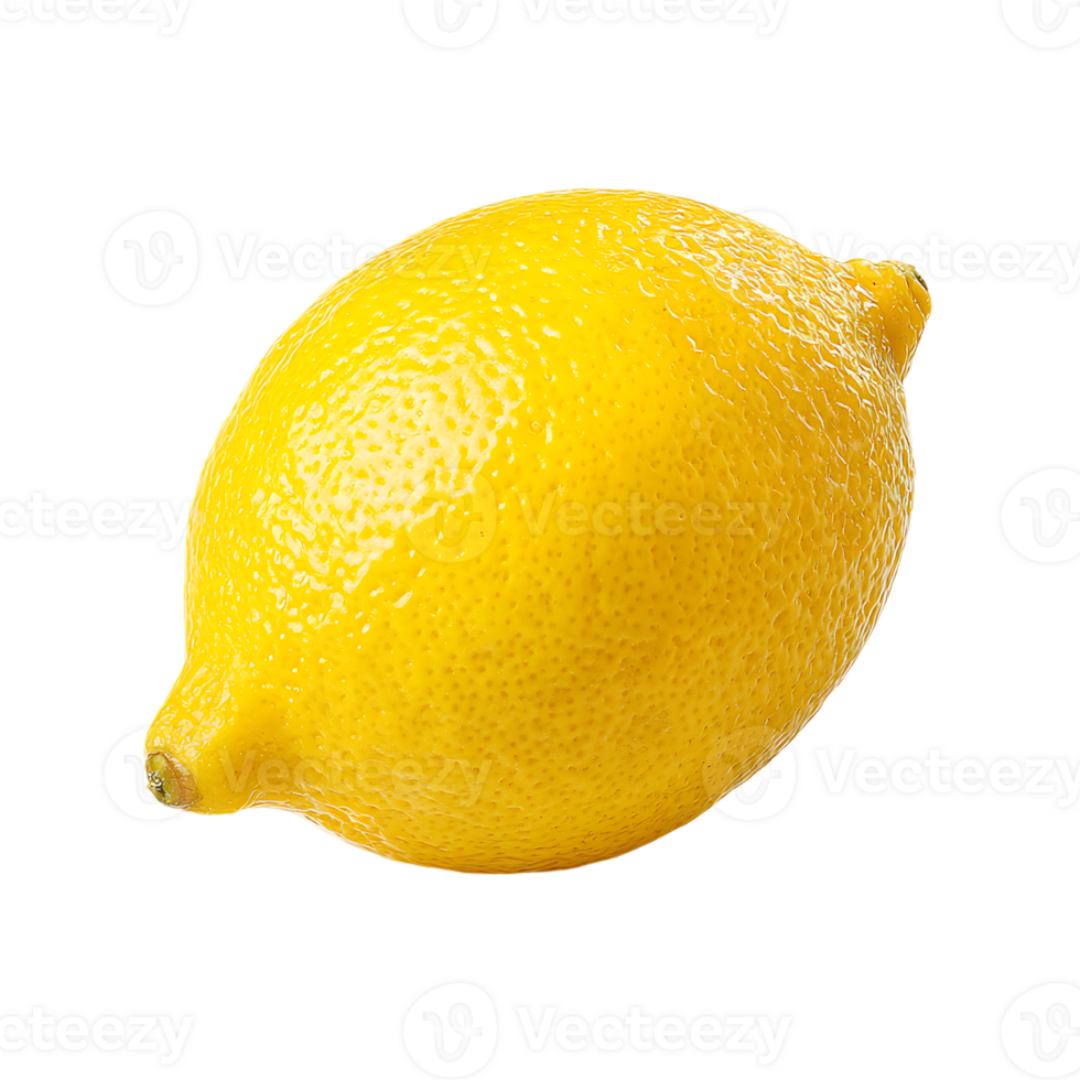 Fresh Yellow Lemon Citrus Fruit Food Isolated with Transparent Background Stock Image png