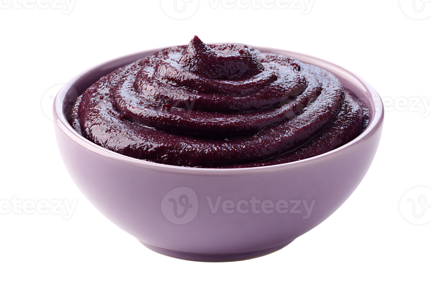 Delicious And Healthy Acai Berry Bowl With Transparent Background Isolated png