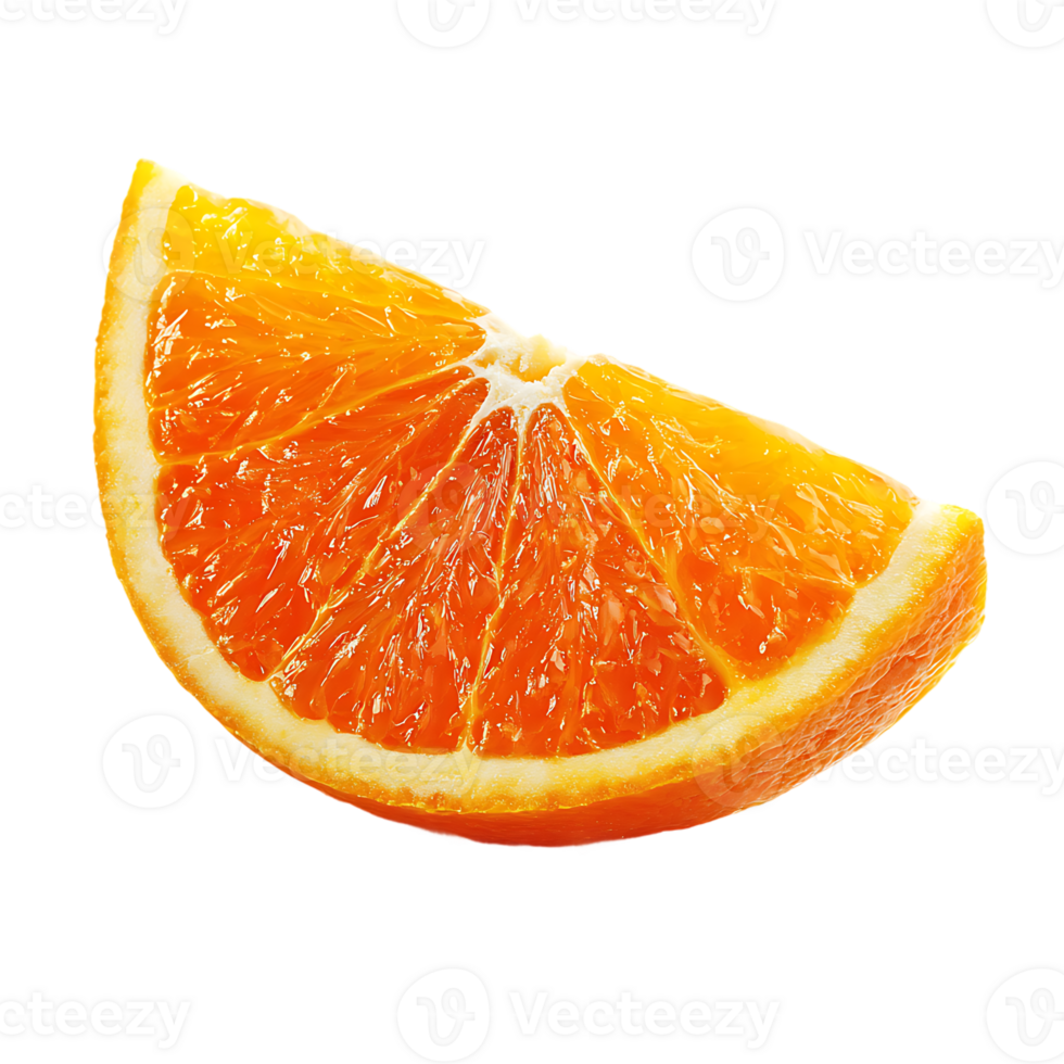 A Refreshing Slice of Orange Isolated on Transparent Background Healthy Fruit Food png