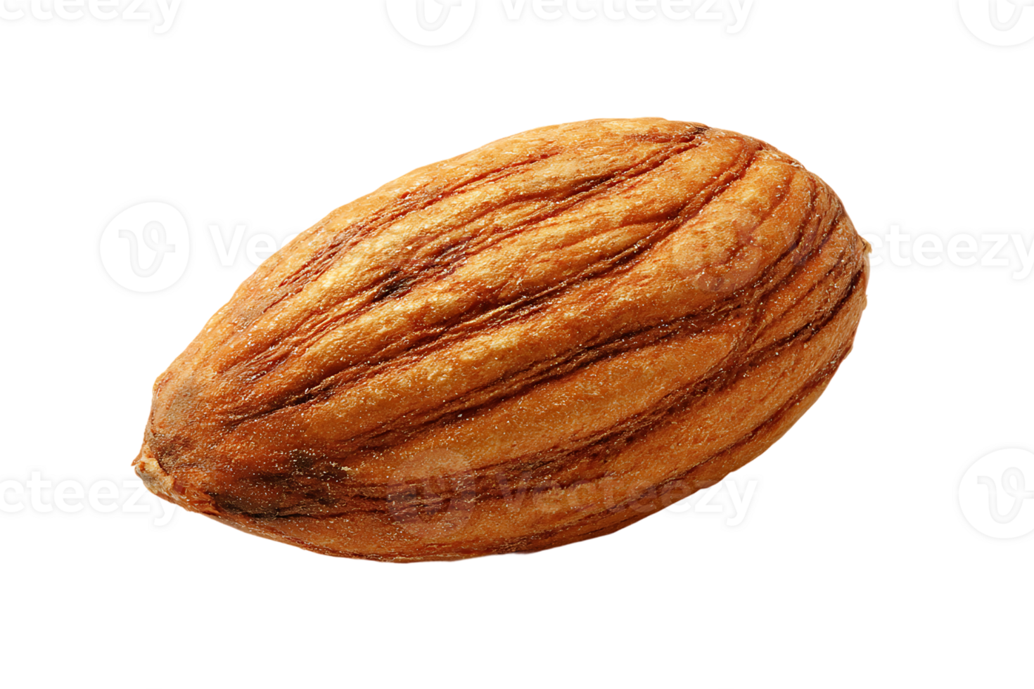 Single Almond Nut Isolated On Transparent Background Close Up Detailed Studio Shot png