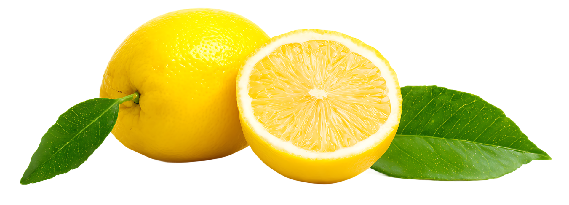 Fresh Lemon with Transparent Background Isolated for Summer and Healthy Drinks png