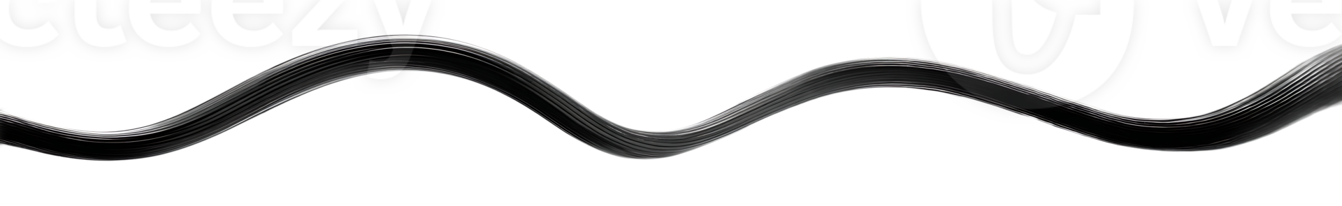 Abstract Wavy Line Illustration With Transparent Background For Creative Digital Design Project png