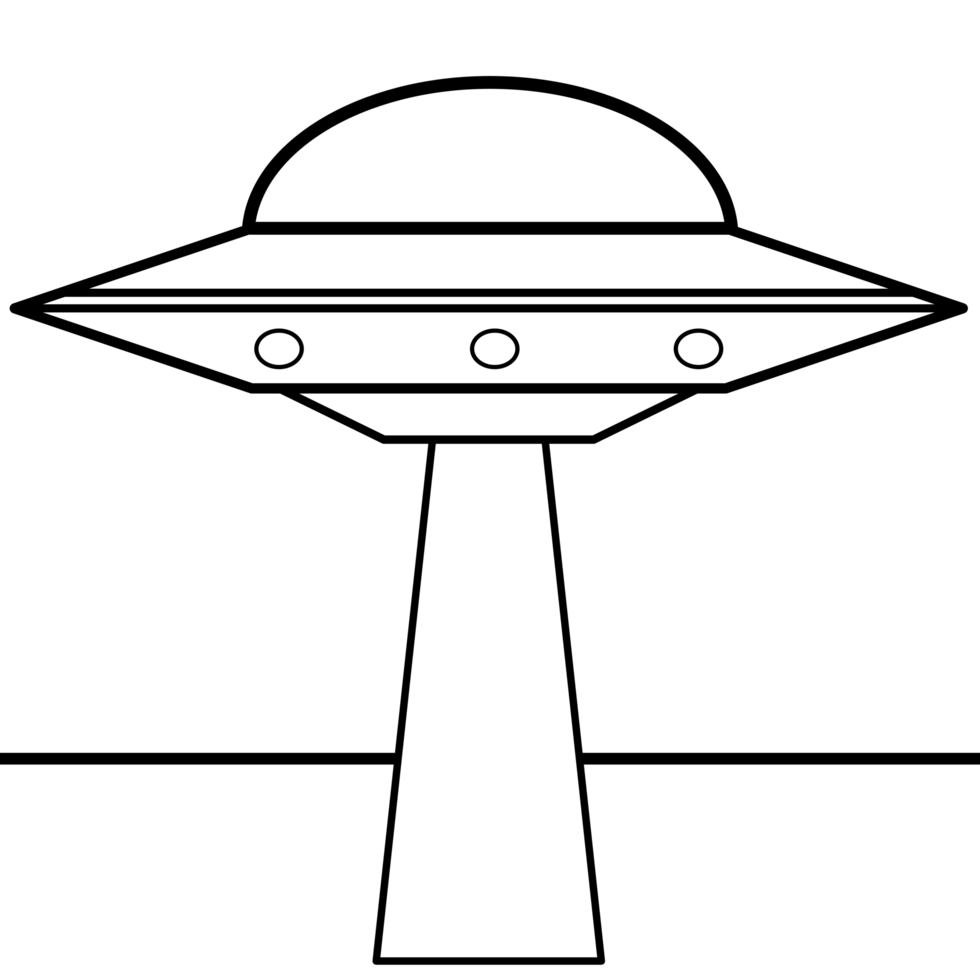 spaceship coloring page png
