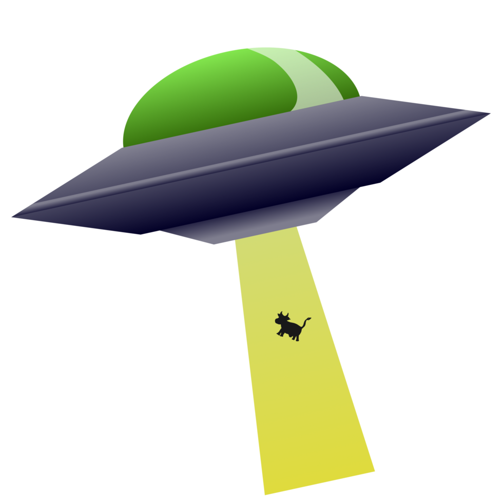 an abducting spaceship png