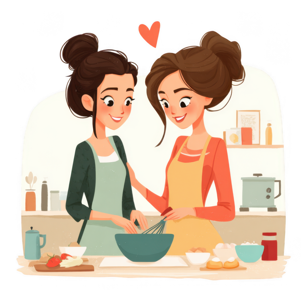 Cooking together, loving couple enjoys their time in kitchen, creating delicious meals png