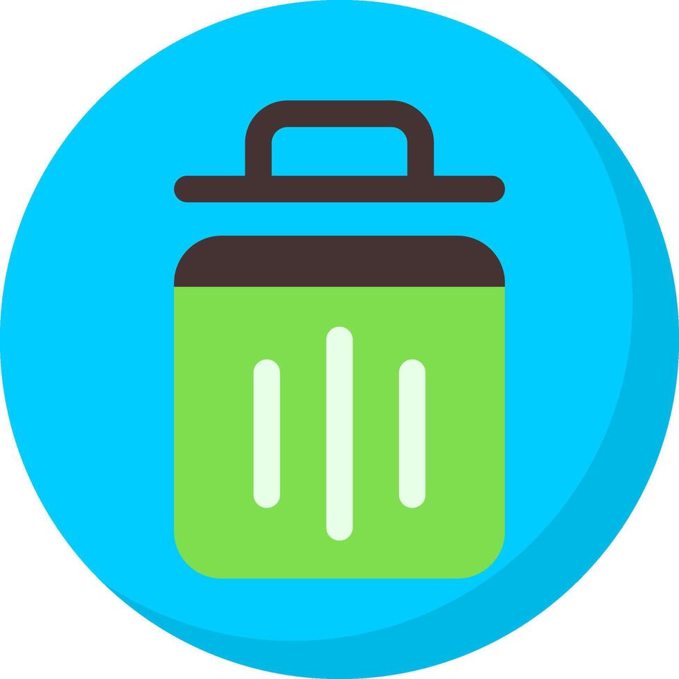 Cycle Bin Colorful Flat Icon vector