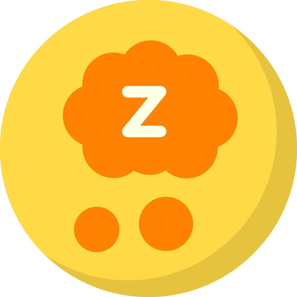 Sleep Colorful Flat Icon vector
