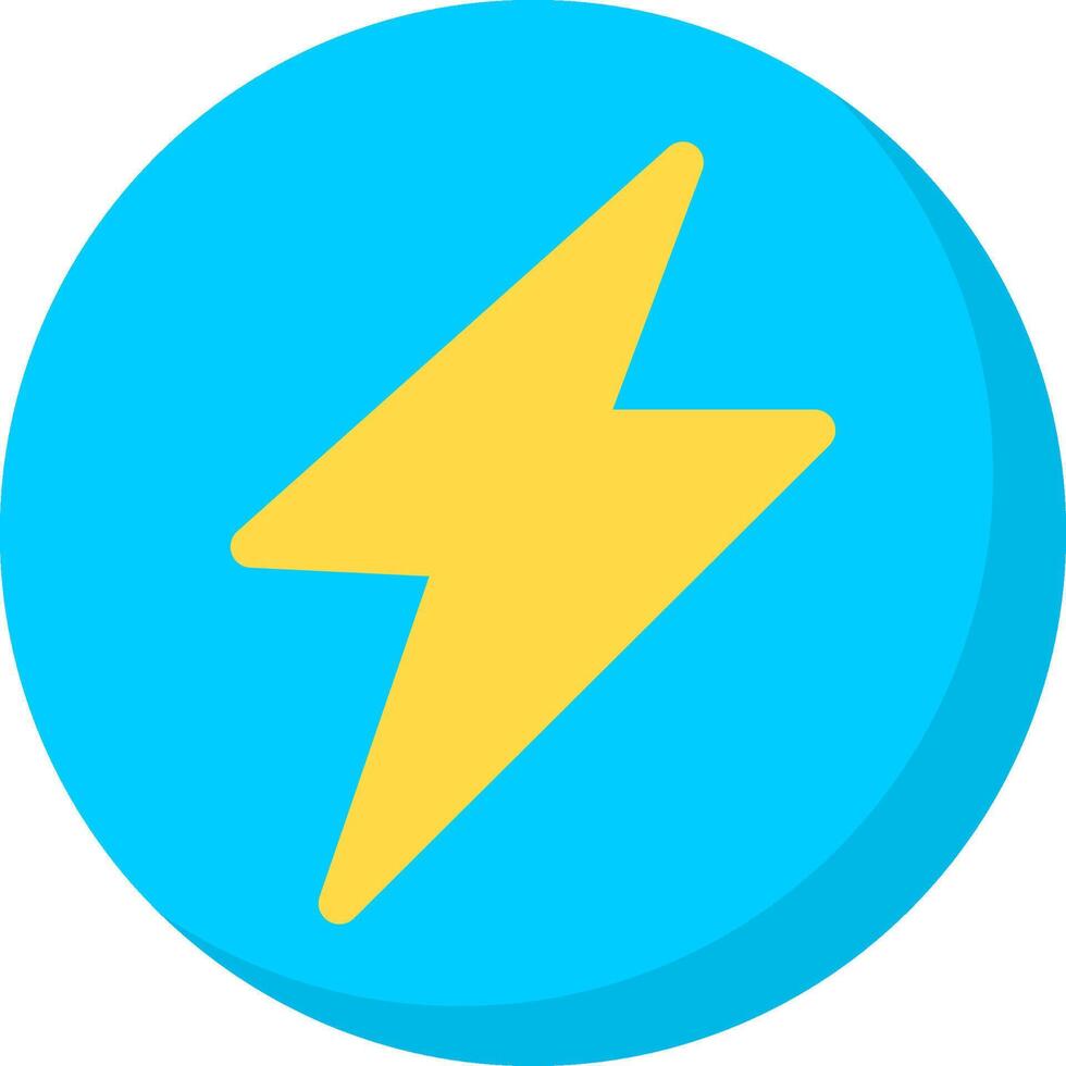 Flash Flat Icon vector