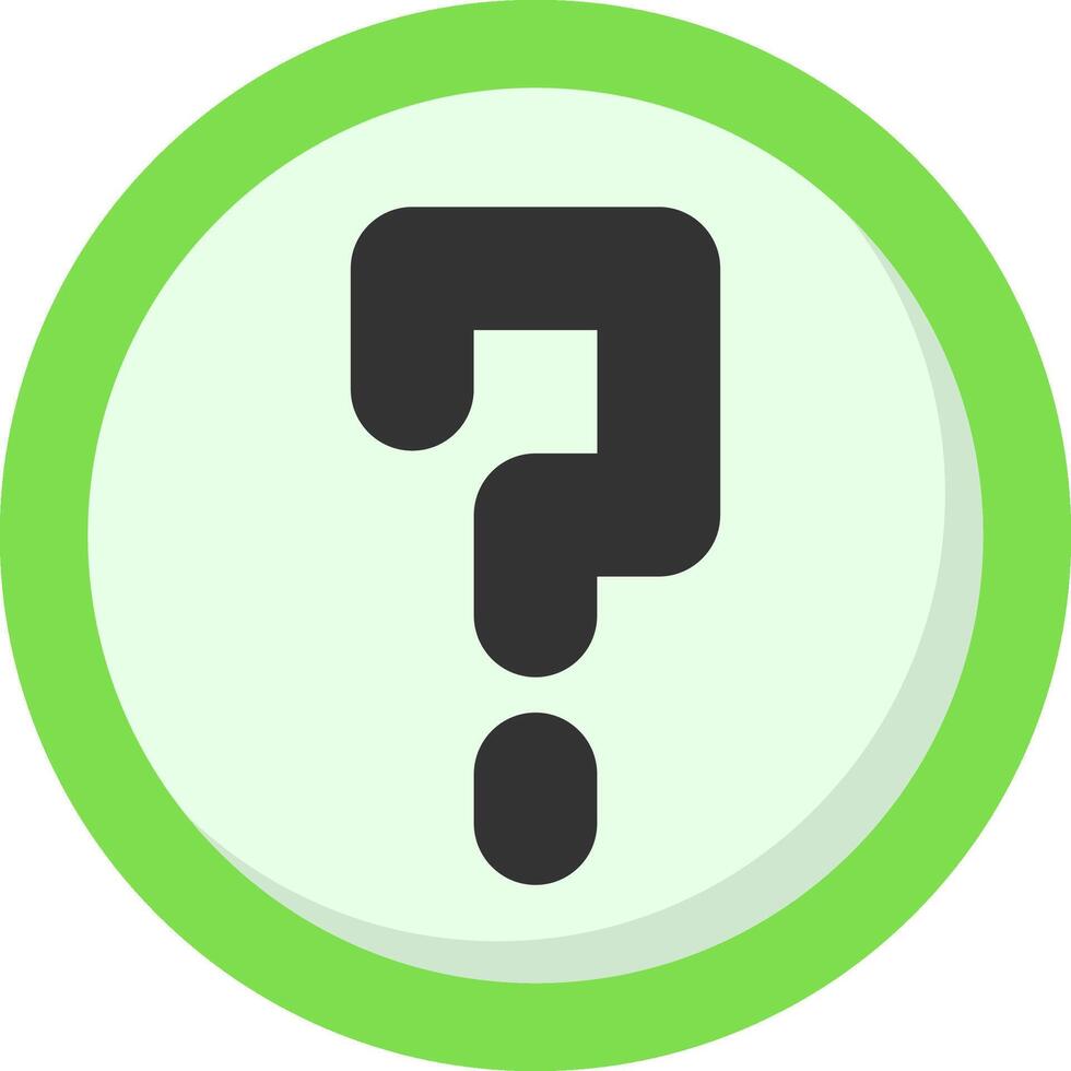 Question Mark Colorful Flat Icon vector