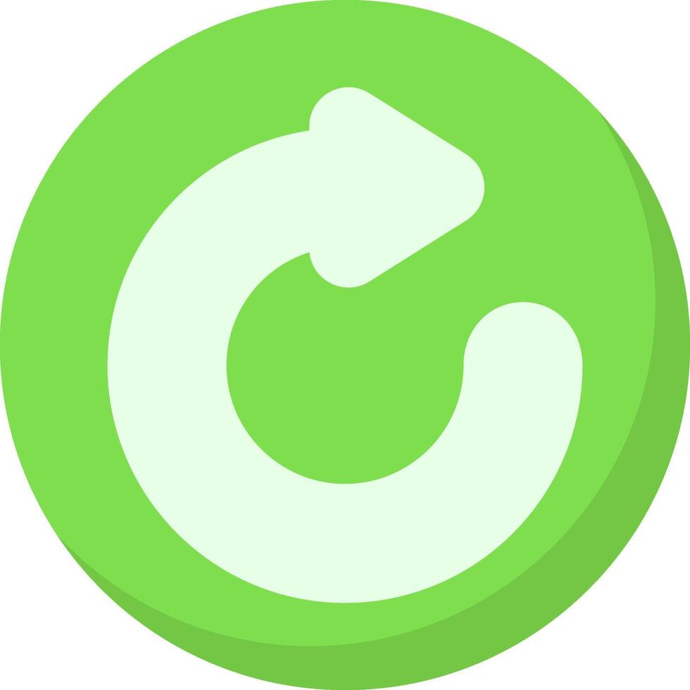 Undo Colorful Flat Icon vector