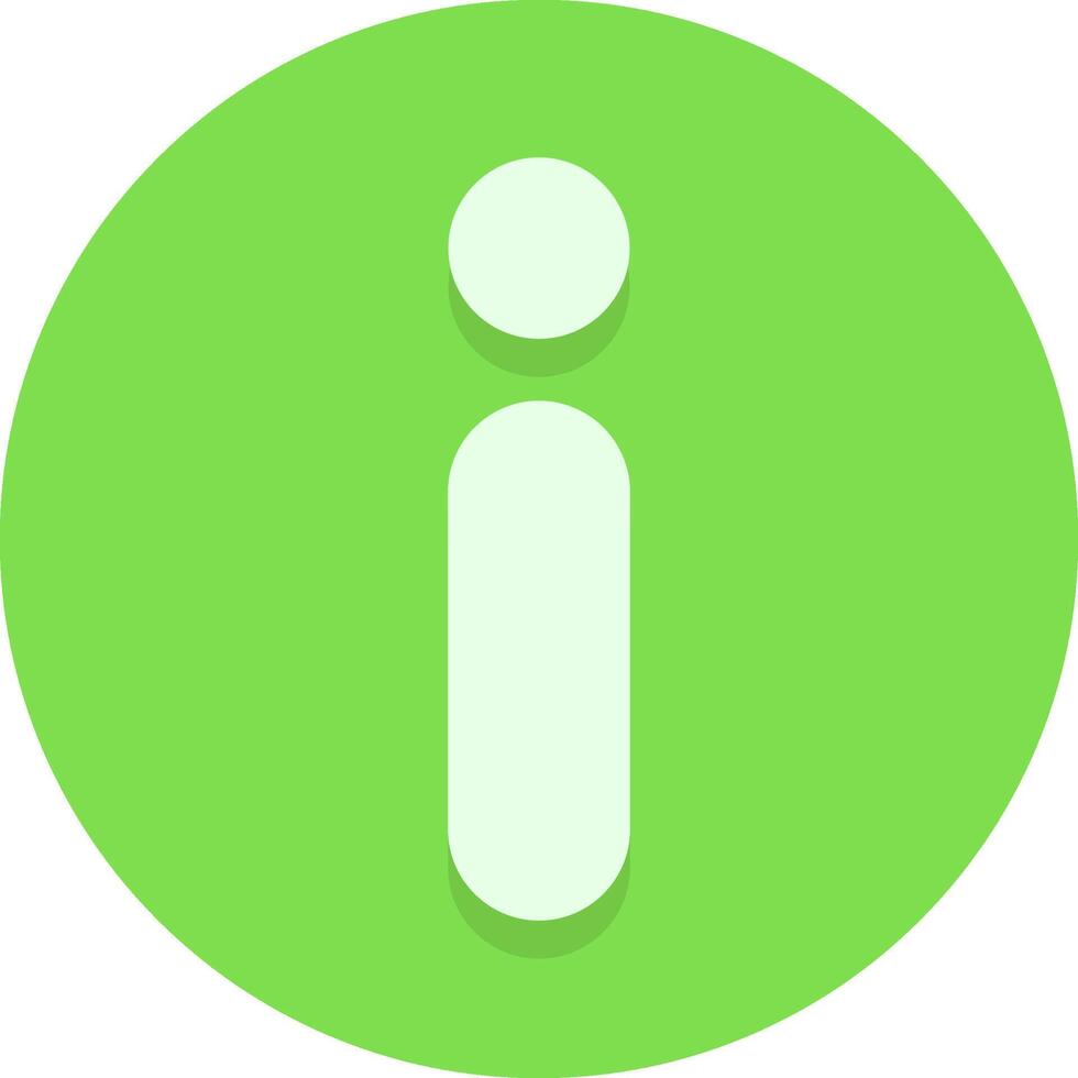 Info Sign Colorful Flat Icon vector