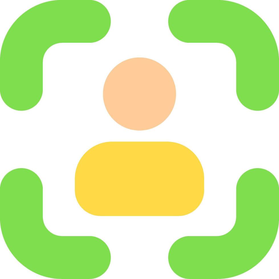 Focus Flat Style Icon vector