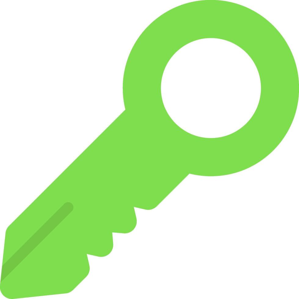 Key Flat Style Icon vector