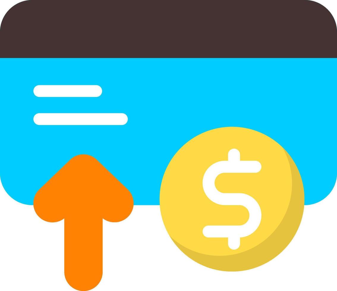 Deposit Money Flat Style Icon vector