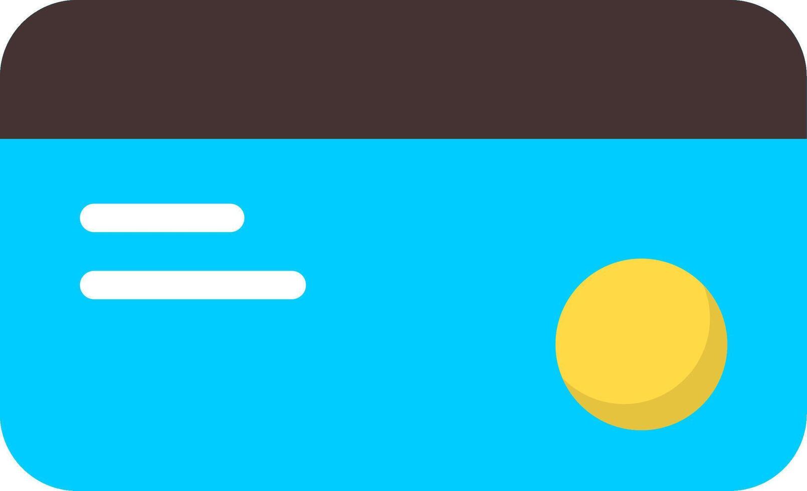 Credit Card Flat Icon vector