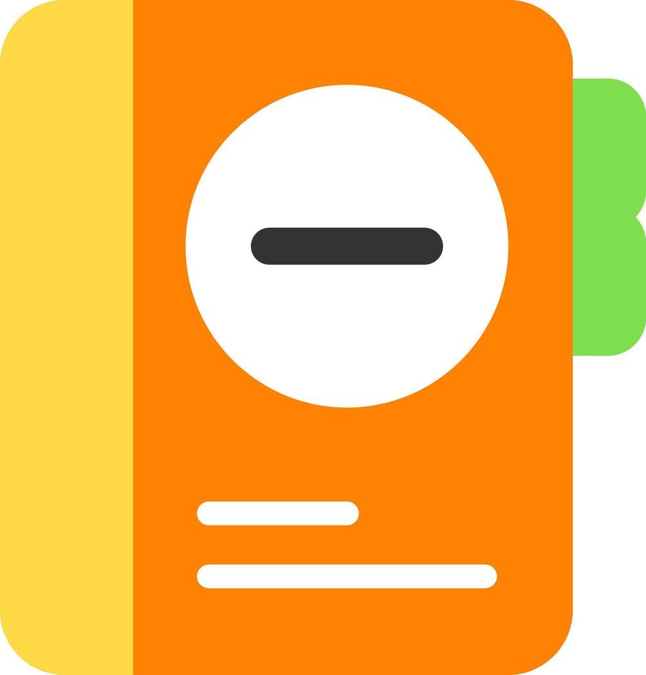 Remove Contact Flat Icon vector