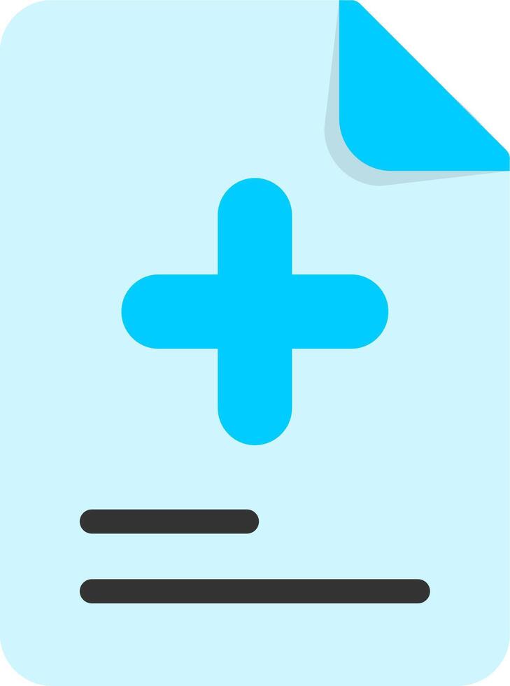 Add Document Flat Icon vector