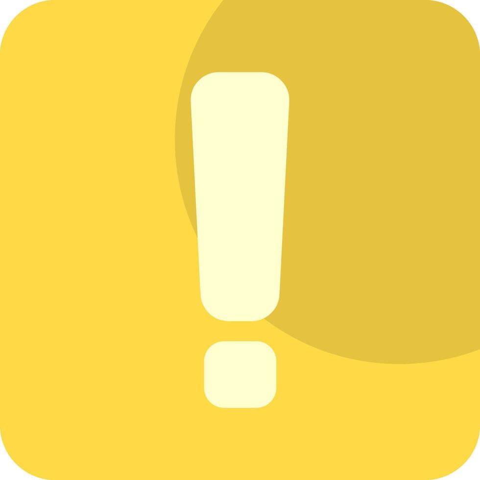 Warning Sign Flat Style Icon vector