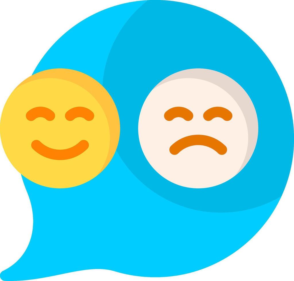 Emoji Picker Flat Icon vector
