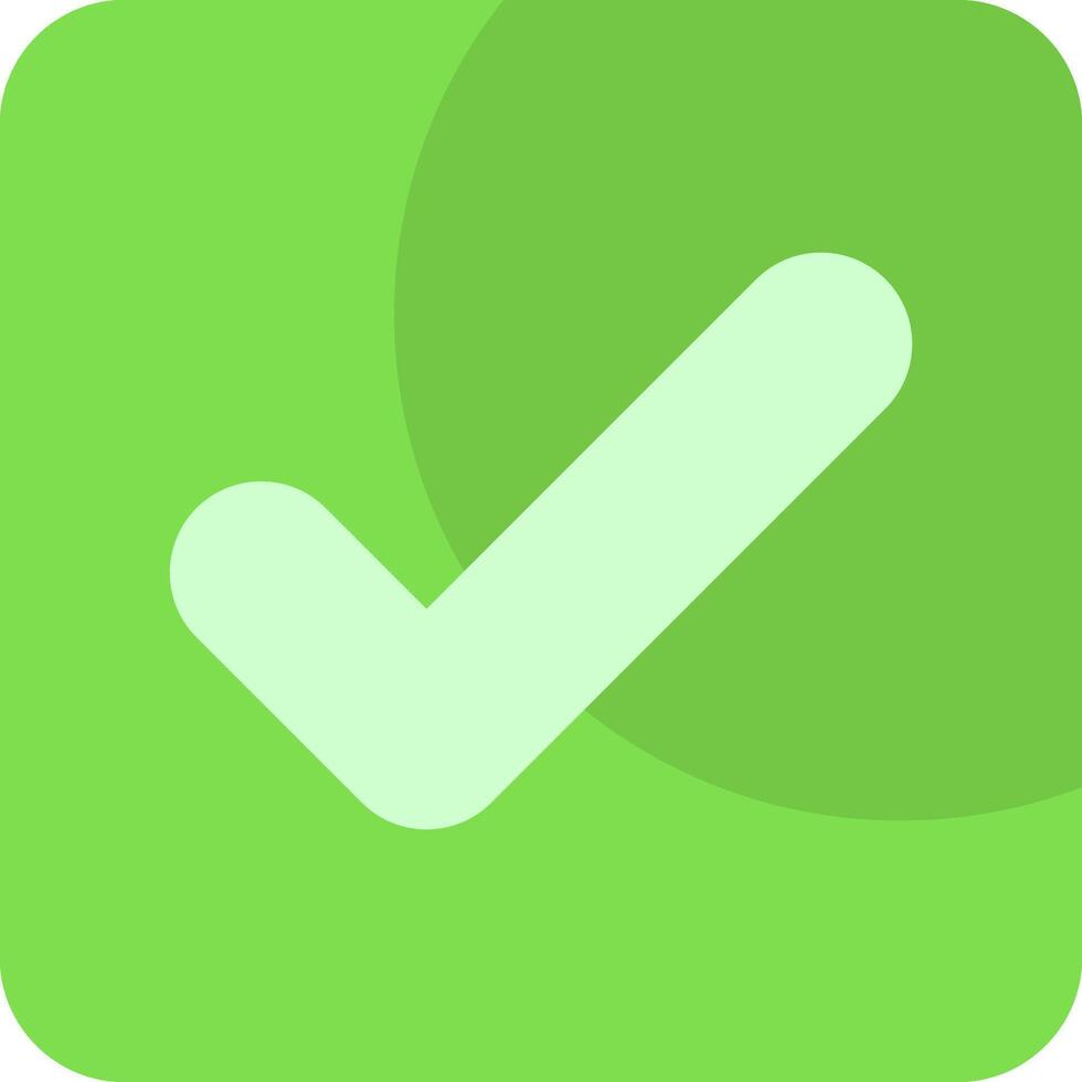 Checkmark Flat Icon vector