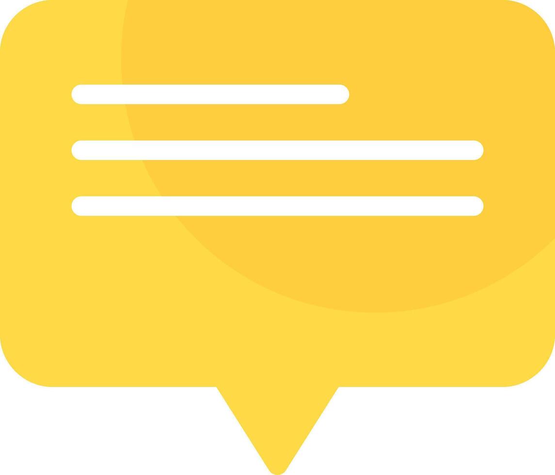 Chat Text Flat Icon vector