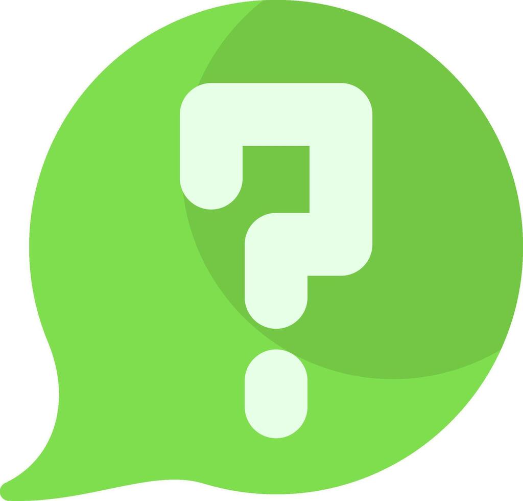 Question Mark Flat Icon vector