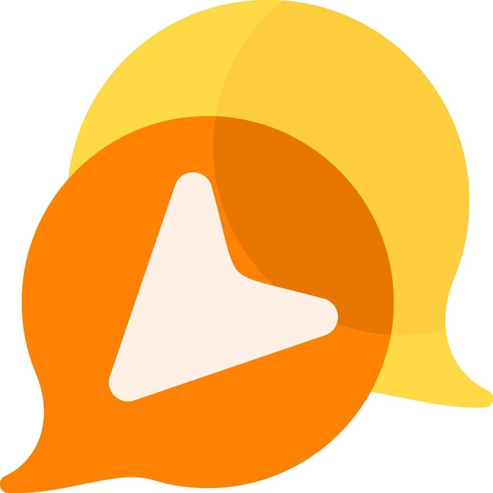 Text Reply Flat Icon vector