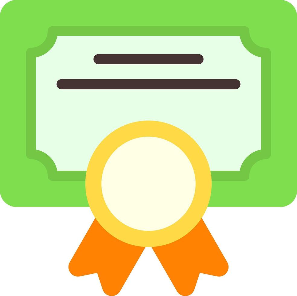 Certification Colorful Icon vector