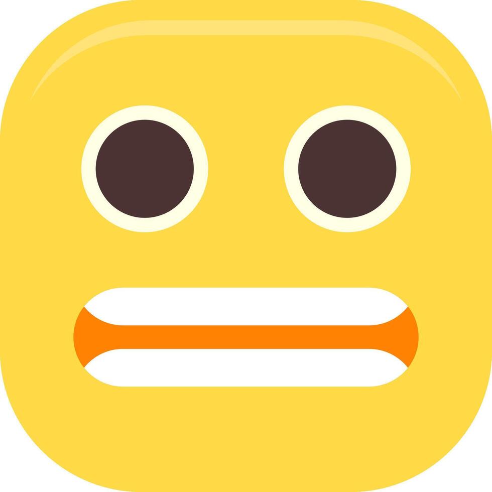 Grimacing Face Flat Icon vector