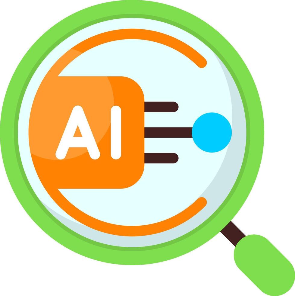 AI Research Colorful Icon vector
