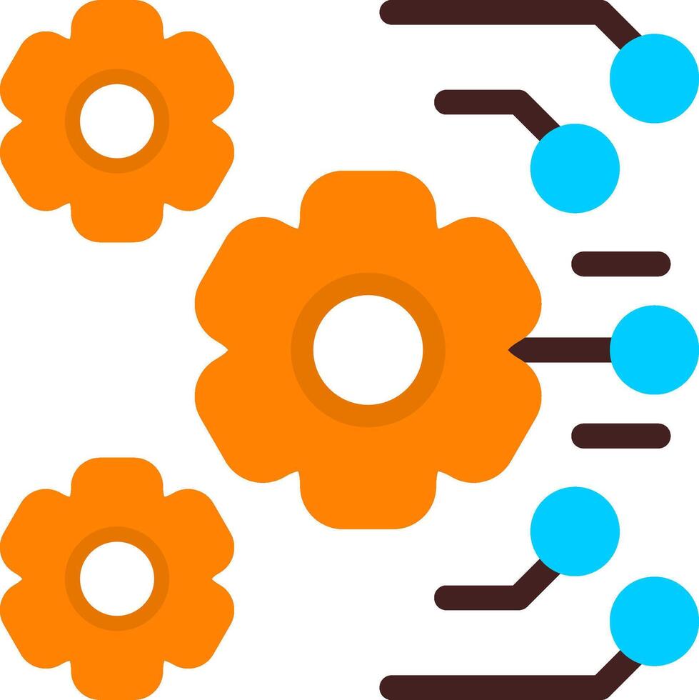 Automation Flat Icon vector