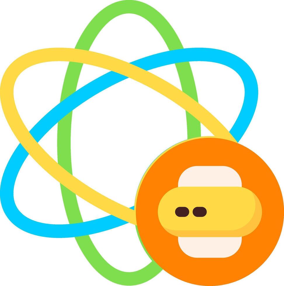 Data Science Flat Icon vector