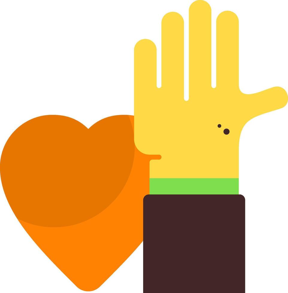 Volunteer Flat Icon vector