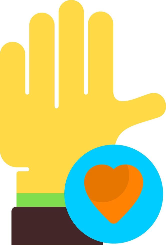 Volunteer Colorful Icon vector