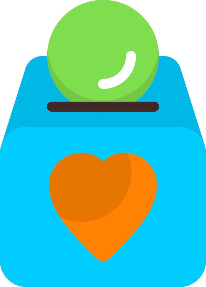 Charity Donation Flat Icon vector