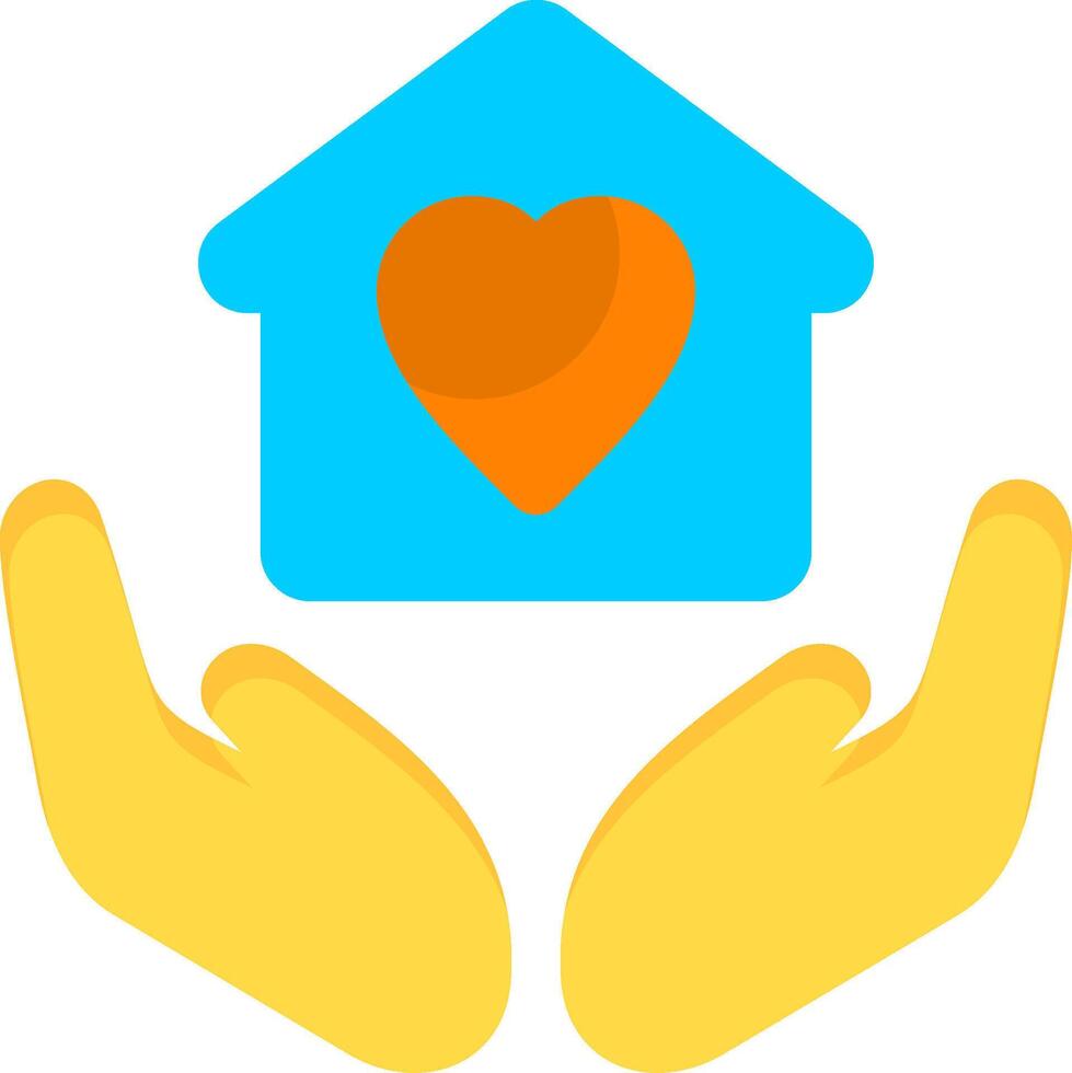 Support for the Homeless Flat Icon vector
