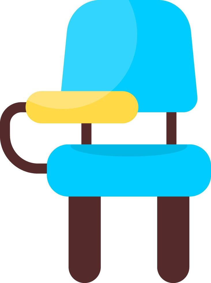 Classroom Chair Flat Icon vector
