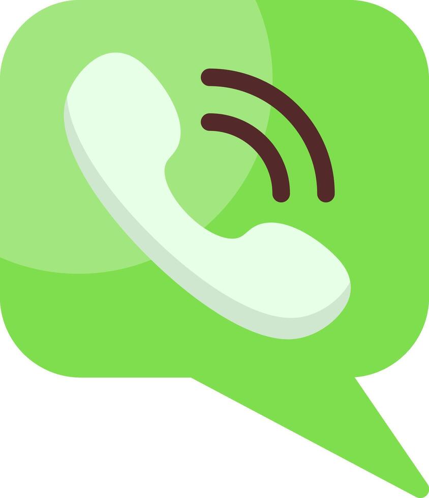 Audio Call Flat Icon vector