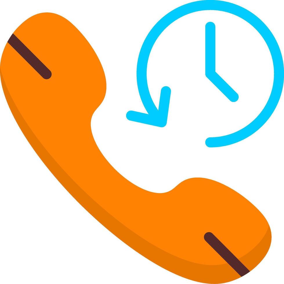 Call History Flat Icon vector