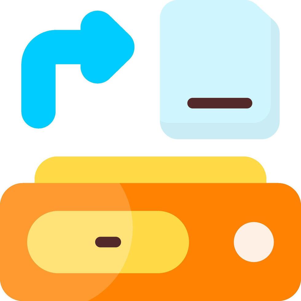 Data Transfer Colorful Icon vector