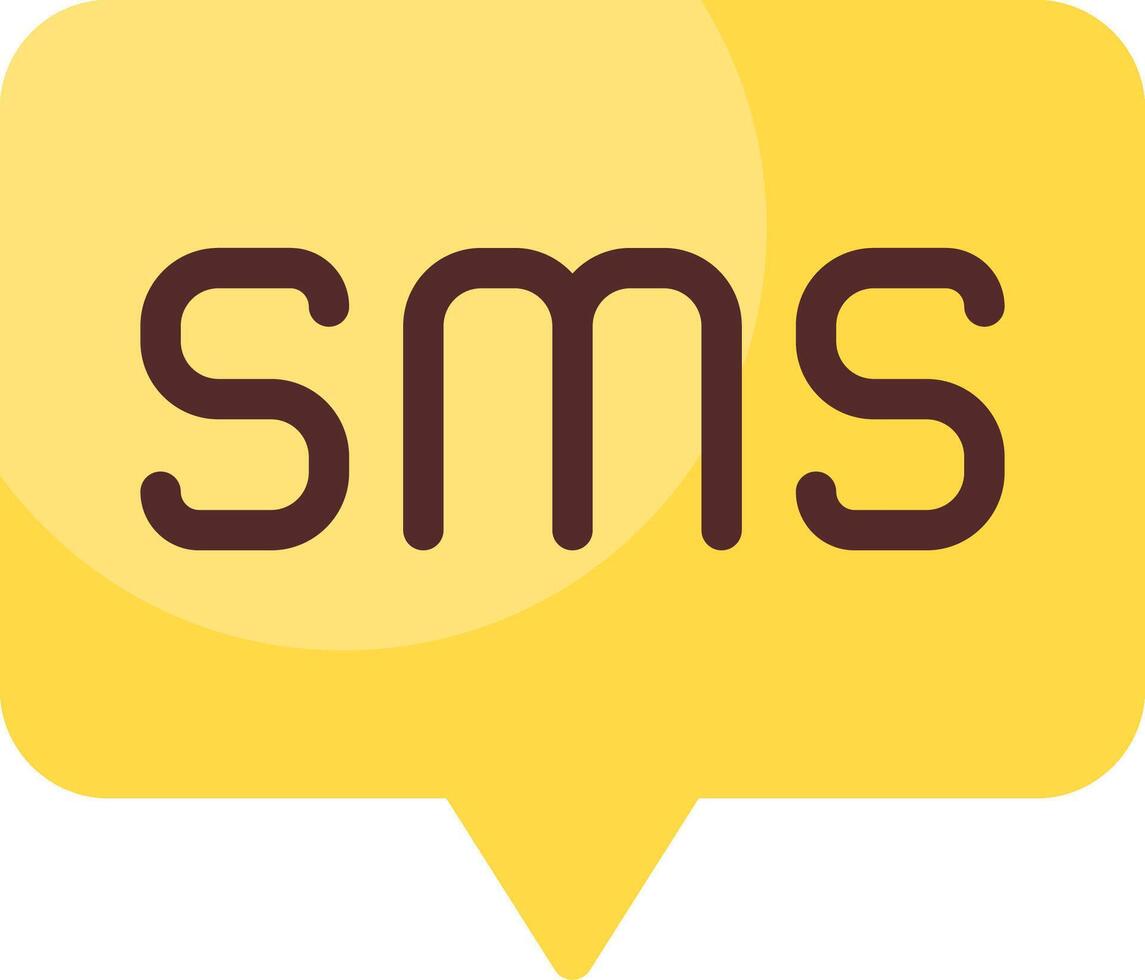 SMS Colorful Icon Design vector