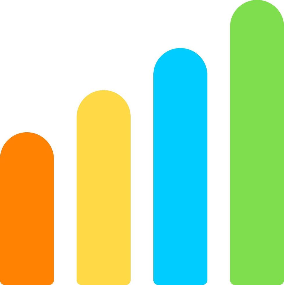 Signal Strength Flat Icon vector