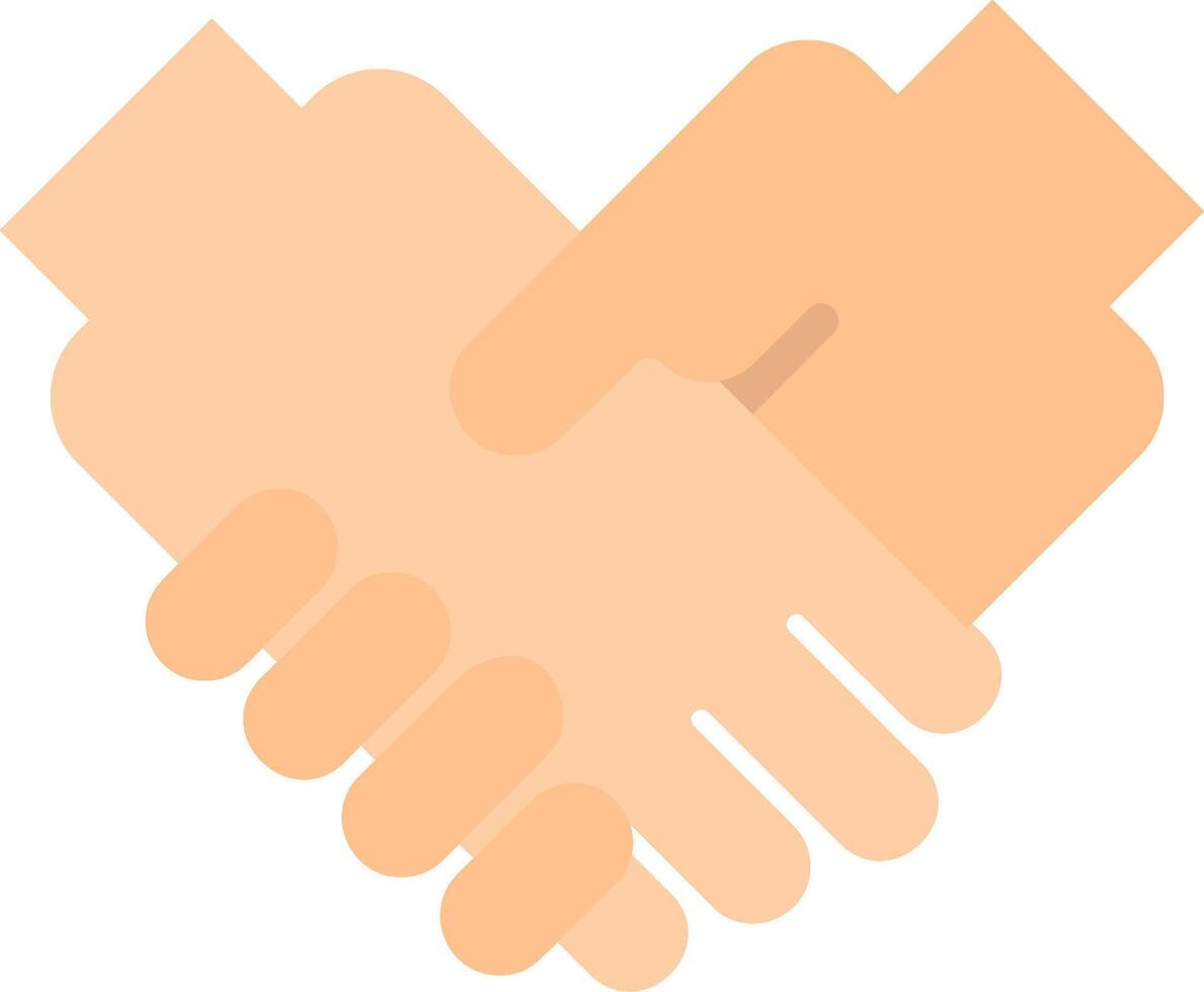 Hands Together Flat Icon vector