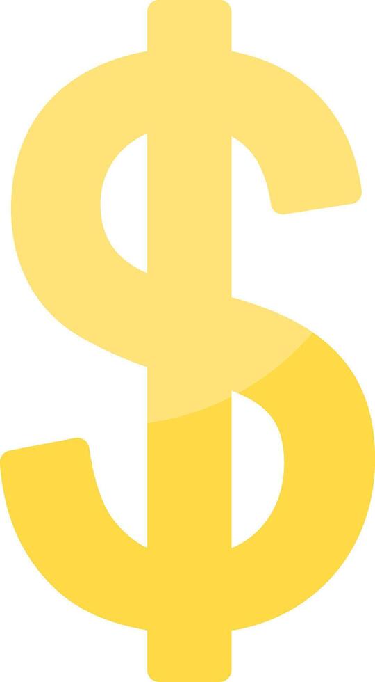 Dollar Sign Flat Icon vector